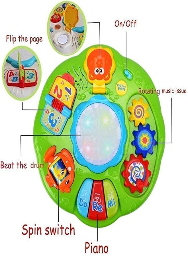 Invite Enterprise Musical Toy|Play Table|Baby'S Educational Table|Musical Activities With Lighting And Sound|Activity Table|Baby Toy-Ideal Gift For Children(Activity Table)|Multicolor - Image 2